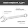Jetech 25mm Combination Wrench - Industrial Grade Spanners with 12-Point Design, 15-Degree Offset, Made with Durable Chrome Vanadium - COM-25