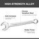 Jetech 28mm Combination Wrench - Industrial Grade Spanners with 12-Point Design, 15-Degree Offset, Made with Durable Chrome Vanadium - COM-28