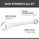 Jetech 32mm Combination Wrench - Industrial Grade Spanners with 12-Point Design, 15-Degree Offset, Made with Durable Chrome Vanadium - COM-32