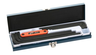 Jetech 12- Piece Flat Allen Wrench Set, Metric Hex Key Set, (3-14mm) Allen Wrenches with Foldable Hex Key Set, Premium Alloy Steel, and Storage Case - PLS-12