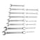 Jetech 15-Piece Metric Combination Wrench Set - Industrial Grade Spanners with 12-Point Design, 15-Degree Offset, Made with Cr-V Alloy Steel in Sand Blasted Finish, Forged, Heat-Treated, Size 5.5mm-24mm - COM-S15