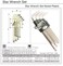 Jetech 8-Pieces Star Wrench Set, Small Length Security Bit Wrench Set, Tamper Resistant Star-Torx Key Wrench (with Hole), S2 Steel, Nickel Plated, Size Includes T5, TT6, TT7, TT8, TT9, TT10, TT15, TT20 - SWS-8