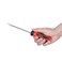 Jetech Striking Cap Go-Through Slotted Screwdriver, Cr-V Steel Flathead with Magnetic Tip, Ergonomic Soft Grip TPR Handle, 6mm Thick and 125mm Long Shaft - GTH6-125-