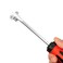 Jetech Striking Cap Go-Through Slotted Screwdriver, Cr-V Steel Flathead with Magnetic Tip, Ergonomic Soft Grip TPR Handle, 6mm Thick and 125mm Long Shaft - GTH6-125-