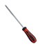 Jetech Striking Cap Go-Through Slotted Screwdriver, Cr-V Steel Flathead with Magnetic Tip, Ergonomic Soft Grip TPR Handle, 6mm Thick and 200mm Long Shaft - GTH6-200-