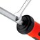 Jetech Striking Cap Go-Through Slotted Screwdriver, Cr-V Steel Flathead with Magnetic Tip, Ergonomic Soft Grip TPR Handle, 6mm Thick and 250mm Long Shaft - GTH6-250-