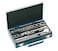 Jetech 1/2-Inch in Drive Impact Socket Set, 15-Piece Set, Metric 10-24mm, 6 Point Cr-V Alloy Steel for Auto Repair, Includes Universal Joint, Extension Bar, Ratchet Handle and Storage Metal Case - SK1/2-15S