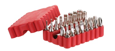 Jetech 32-Piece Screwdriver Bit Set, Hex Head Bit Set, Torx Slotted Phillips Pozi and Hexagon Bit Set with Bit Holder, S2 Steel - BITS32