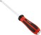 Jetech Striking Cap Go-Through Phillips Screwdriver, Cr-V Steel Flathead with Magnetic Tip, Ergonomic Soft Grip TPR Handle, 6mm Thick and 125mm Long Shaft - GTH6-125+