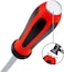 Jetech Striking Cap Go-Through Phillips Screwdriver, Cr-V Steel Phillipshead with Magnetic Tip, Ergonomic Soft Grip TPR Handle, 6mm Thick and 250mm Long Shaft - GTH6-250+