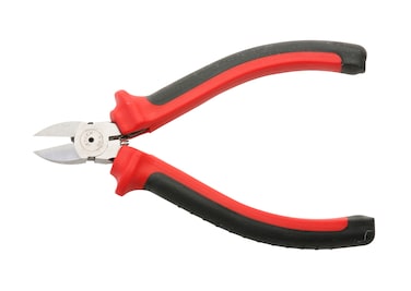 Jetech Diagonal Electronic Pliers, 5-Inch Wire Cutters with Comfortable Elastic Handle, 60 Chrome Vanadium Steel Side Cutters for Cutting Wire - NP-5