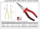 Jetech Long Nose Pliers 6-Inch, Chrome Vanadium Steel, Soft Grip Bi-Colored Handle with Wire Cutter, Precision Design Long Nose Cutting Pliers for Home, Fishing, Jewelry, Crafts - RP-6
