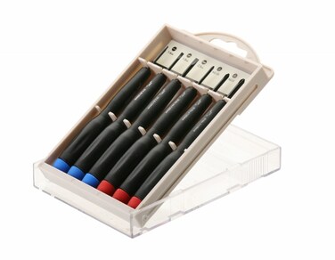 Jetech 6-Piece Precision Screwdriver Set with 6 Size Flathead and Phillips, Professional Repair Tool for Jewelry, Ring Doorbell, Watch, iPhone, Toys, Computer, Eyeglass - PES-S6