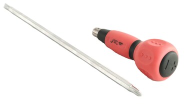 Jetech 2-Way Denko Electrician Screwdriver, Phillips &amp; Slotted Dual Tip Driver, CR-V Nickel Steel Shaft, Professional Electrical Repair Tool for Wiring, DIY, Home &amp; Maintenance - DST-200
