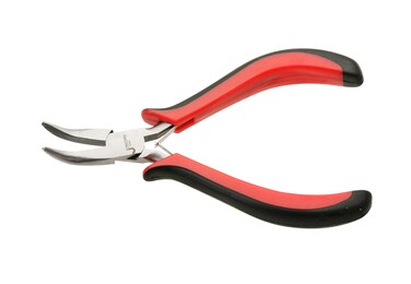 Jetech Mini Bent Needle Nose Pliers, 5.2-Inch, Chrome Vanadium Steel, Soft Grip for Jewelry Making, Wire Wrapping and Object Gripping - MP-5E