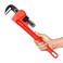 Jetech 18-Inch Heavy Duty Straight Pipe Wrench, Adjustable Aluminum Plumber Wrench with Floating Hook Jaw and I-Beam Handle, Red - PW-450