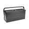 Jetech Tool Box, 21-Inch Portable Steel Tool Box with Metal Latch Closure &amp; Metal Handle, Rustproof Multi-Purpose Heavy Duty Toolbox, Grey - TB-21