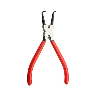 Jetech Mini Bent Needle Nose Pliers 7 Inch Bent Long Nose Plier, Internal Snap Ring Pliers, Needle Remover Pliers Fishing Tools Precision Pliers for Jewelry Making and Small Object Gripping - SR-7C