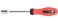 Jetech 17-12mm Nut Screwdriver Driver, 125mm Shaft Nut Driver with Soft Grip Handle, Screwdriver Handle for Holding Bolts and Screws, 245mm Long - SD12-125