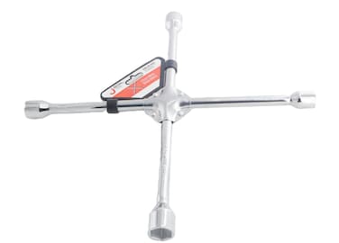 Jetech 15 Inch Wheel Nut Wrench, 17mm 19mm 21mm and 23mm, 4 Way Lug Wrench, Chrome Vanadium Steel, Assemble and Dismantle Tire &amp; Maintenance - 4WLW-400