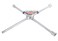 Jetech 20 Inch Wheel Nut Wrench, 17mm 19mm 21mm and 23mm, 4 Way Lug Wrench, Chrome Vanadium Steel, Assemble and Dismantle Tire &amp; Maintenance - 4WLW-500