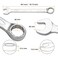 Jetech 38mm Combination Wrench - Industrial Grade Spanners with 12-Point Design, 15-Degree Offset, Made with Durable Chrome Vanadium - COM-38