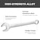 Jetech 38mm Combination Wrench - Industrial Grade Spanners with 12-Point Design, 15-Degree Offset, Made with Durable Chrome Vanadium - COM-38