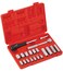 Jetech 20-Piece 1/4-Inch Drive Socket Set, 6-Point Metric Cr-V Sockets, Includes 4&ndash;14mm Standard &amp; Deep Sockets, Ratchet, Extension Bar &amp; Spinner Handle &ndash; SK1/4-20SP