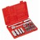 Jetech 21-Pieces 3/8-Inch Drive Socket Set, Mechanics Tool Set with Metric Standard Sockets, Deep Sockets, Spark Plug Socket, Extension Bar, Ratchet Wrench - SK3/8-21SP