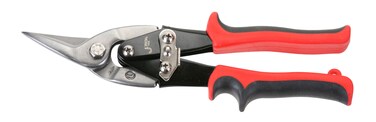 Jetech 10 Inch Left Cut Aviation Snip, Compound Action Tin Cutting Shears with Drop-Forged and Heat-Treated Cr-Mo Blades, Ergonomic TPR Soft Grip, Safety Latch for Sheet Metal - AVSL-10