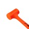 Jetech 55oz Dead Blow Hammer, Rubber Shockproof Hammer, Durable, Non-Slip Checkered Grip, Neon Orange - HDB-55