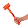 Jetech 55oz Dead Blow Hammer, Rubber Shockproof Hammer, Durable, Non-Slip Checkered Grip, Neon Orange - HDB-55