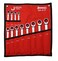 Jetech Gear Wrench Set 12-Piece, Ratcheting Combination Spanner Set, 12-Point 72-Tooth Ratchet, Forged and Heat-Treated Cr-V Steel, Metric Includes Sizes 8mm&ndash;19mm with Canvas Pouch- GR-S12