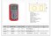 Jetech Digital Multimeter, AC/DC Voltage &amp; AC Current Tester, Resistance Diode Continuity Measurement, Overload Protection, Compact Design 83&times;165 mm, GB/T 13978-2008 Compliant - DM-C