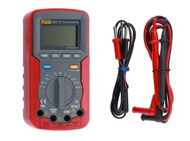 Jetech Digital Multimeter, AC/DC Voltage &amp; AC Current Tester, Resistance Diode Continuity Measurement, Overload Protection, Compact Design 83&times;165 mm, GB/T 13978-2008 Compliant - DM-C