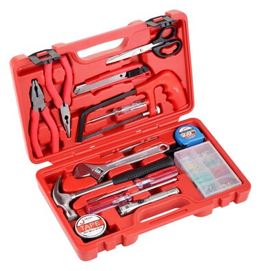 Jetech 15-Piece General Tool Set, Household &amp; Workshop Kit, Hand Tool Kit for Home, Office with Portable Toolbox Storage Case &ndash; JEB-F15