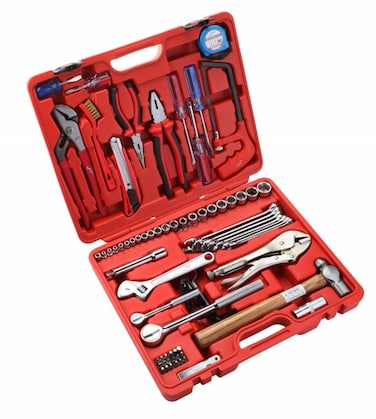 Jetech 75-Pieces Mechanic Repair Tool Set with Sockets, Screwdrivers, Wrenches, Ratchet, Hex &amp; Torx Bits and Accessories, Automotive &amp; Workshop Tool Kit with Storage Case- JEB-R75