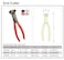 Jetech 8-Inch Nail Puller, End Cutting Pliers &ndash; Black, Chrome Vanadium Steel, High Leverage End Cutting Nipper, Carpenters Pincers, End Snips for Pulling Nails or Cutting Wires - ECP-8