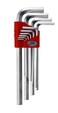 Jetech 10-Piece Hex Key Wrench Set, Metric, Heat-Treated, L-Style, Flat Plated, Premium Alloy Steel, 1.5mm to 12mm Allen Key Set - PL-C10