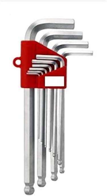 Jetech Hex Key Set, 10-Piece Metric Allen Key Set, 1.5-12 mm, Anti-Slip Long Ball End Hex Wrench Set, Hex Key Set for Disassembling Mechanical Equipment, Vehicle, and Bicycle Repairs - BL-C10