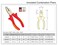 Jetech Insulated Linesman Pliers 7-inch, VDE Certified Pliers with Chrome Vanadium Steel Body and Anti-Slip Handles, High Jaw Hardness &ndash; ITP-7