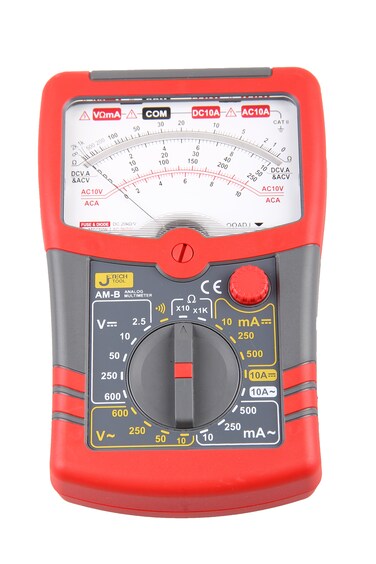 Jetech Analogue Multimeter with Overload Protection, AC/DC Voltage &amp; Current Tester, Resistance Diode Continuity Test, Durable Design, 111mm &times; 173mm- AM-B