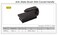Jetech Antistatic Brush 55x120mm Portable, U-Type Handle, Nylon Anti-Static Cleaning ESD Brush for Electronics Computer Keyboard, Black - ASB-U
