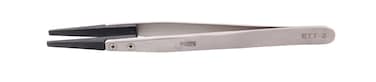 Jetech Precision Tweezers, Anti-static Stainless Steel Wide Tip Tweezers for Crafts, Electronics, Soldering, Welding, Experimental Work, and Jewelry Making Industrial Tweezers, 130mm - ETT-2