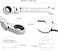 Jetech 12mm Flexible Head Ratchet Combination Wrench, Industrial Grade Flex Ratcheting Spanner, Heat-Treated Cr-V Alloy Steel, 12 Point Ratchet Box Ended and Open End Spanner, Flex-Head Gear Wrench