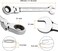 Jetech 21mm Flexible Head Ratchet Combination Wrench, Industrial Grade Flex Ratcheting Spanner, Heat-Treated Cr-V Alloy Steel, 12 Point Ratchet Box Ended and Open End Spanner, Flex-Head Gear Wrench