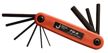 Jetech 9-Piece Folding Allen Wrenches Sets Metric Allen Key Set 1.5mm- 8mm, Folding Hex Keys for Home Repair and Bikes (EDC), Gift for Men - FD-9