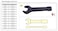 Jetech Open Slogging Spanner 27mm, Open End Striking Wrench, Metric CR-V Steel, Single Open Spanner, U Shape Head Wrench Hand Tool for Mechanical Automotive Repair - OWSS-27