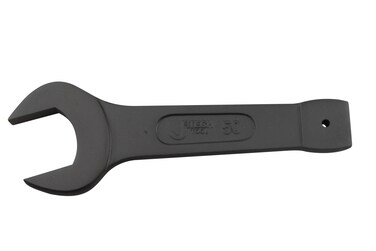 Jetech Open Slogging Spanner 50mm, Open End Striking Wrench, Metric CR-V Steel, Single Open Spanner, U Shape Head Wrench Hand Tool for Mechanical Automotive Repair - OWSS-50