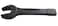 Jetech Open Slogging Spanner 60mm, Open End Striking Wrench, Metric CR-V Steel, Single Open Spanner, U Shape Head Wrench Hand Tool for Mechanical Automotive Repair - OWSS-60
